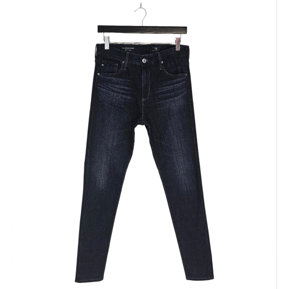 Ag Adriano Goldschmied The Farrah Skinny High Rise Dark Blue‎ Jeans 29 Preowned
